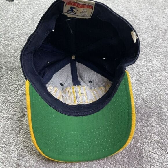 Hat Men’s 7 1/4 Blue Embroidered Logo Fitted - Picture 9 of 9